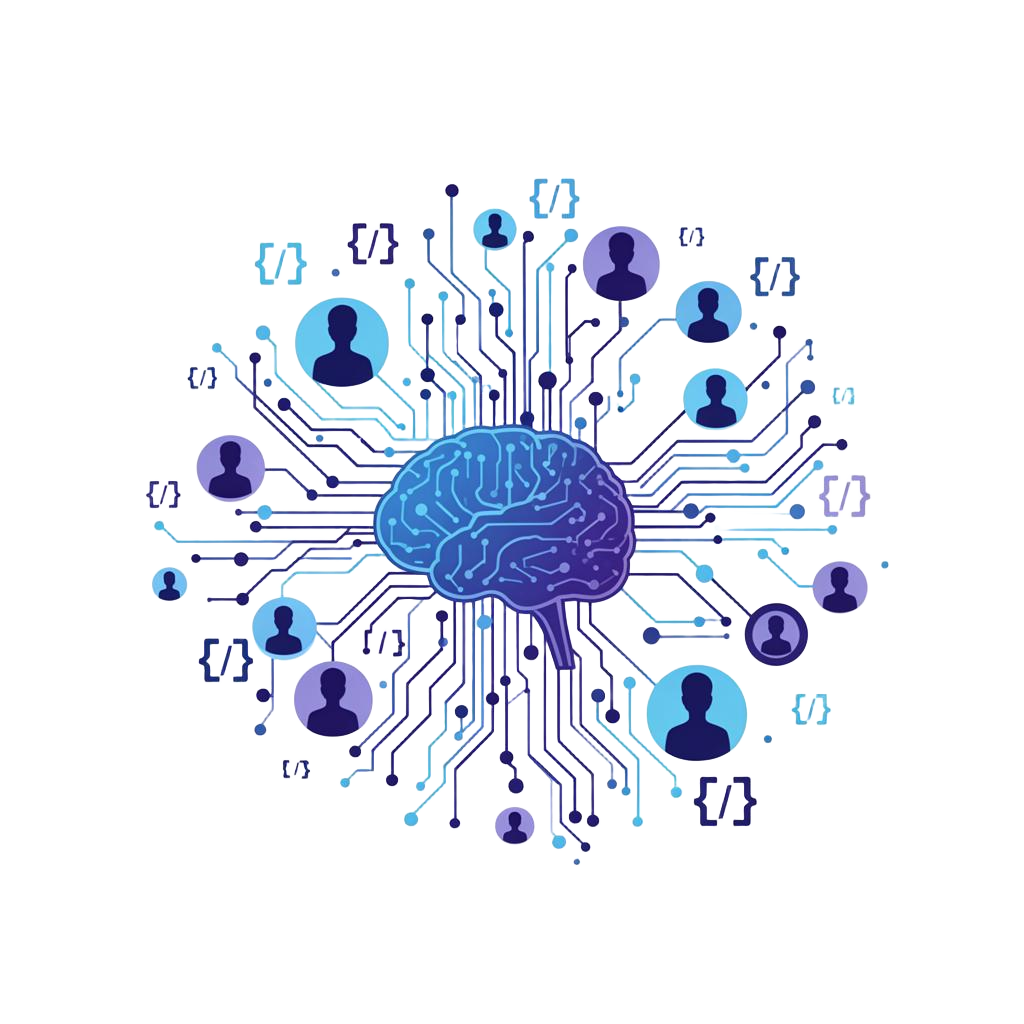 AI engineering network illustration